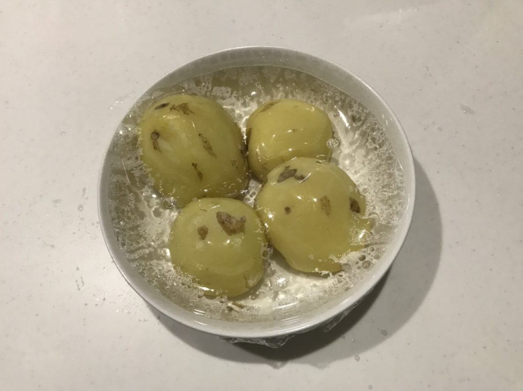 じゃがいも レンジ下茹で