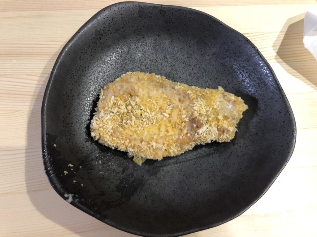 電子レンジで作ったトンカツ
