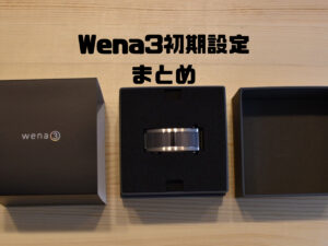 wena3の初期設定を写真付きで徹底解説|接続エラーの対処方法含む
