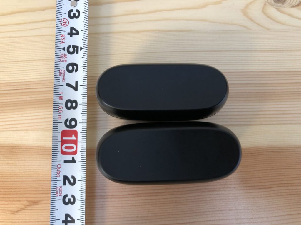 Jabra Elite85t、75t 大きさ比較②